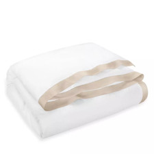 Ralph Lauren 624 Organic Cotton Sateen Border King Duvet Cover 470 Coastal Sand