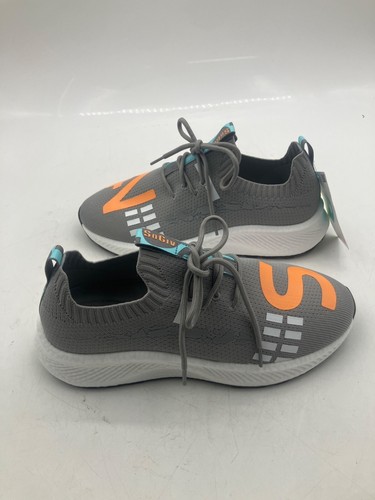 SO GIVE Womens Smith+Nephew Loius Knit Grey Turquoise Sneakers 9M NIB - Picture 11 of 12