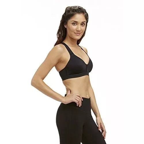 Marika Women's Black Stacey High Impact Padded Sports Bra Sz M L57123