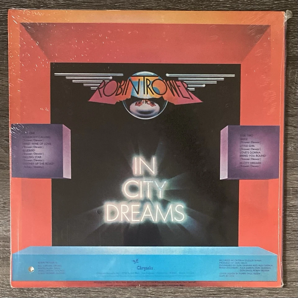 Robin Trower~In City Dreams CHR1148 SEALED LP - Image 2 of 3