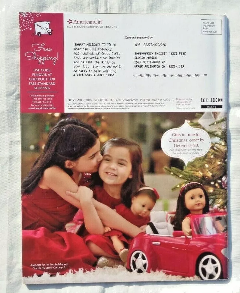 American girl free shipping hotsell october 2018