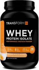 TransformHQ Whey Protein Isolate (WPI) Orange Whip Flavored 28 Servings