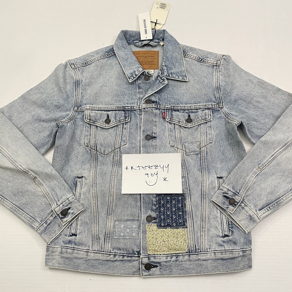 【BOK PLACE】Non-dyeing color stitch denim jacket BOK PLACE】Non-dyeing color stitch denim jacket (BOK PLACE