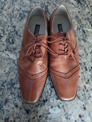 Men's Stacey Adams Tan Shoes Size 9 (9M) Shoes (See Pictures For Condition)