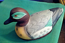 Jasco Mallard Duck Figure  Lint Remover Brush Ceramic 1980's Vintage 5" Inches