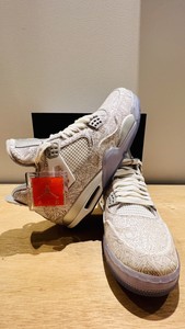 Nike Air Jordan 4 láser raro!!! 44,5 nuevo US 10,5 30th Anni sneaker No  Off-blanco | eBay