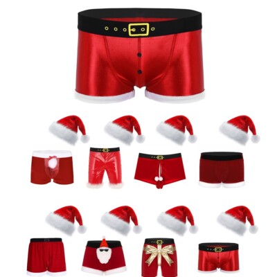 Herren Weihnachten Unterwäsche Elastischer Bund Weihnachtskostüm Stilvoll Sexy
