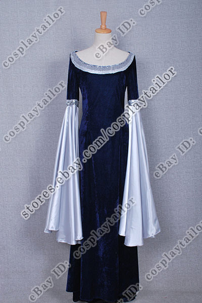 The Lord of the Rings Cosplay Arwen Blue Dress Costume Well Made Beautiful New | eBay The Lord of the Rings Cosplay Arwen Blue Dress Costume Well Made Beautiful New | eBay