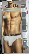 Calvin Klein Men  s Hip Briefs Cotton Stretch Variety Waistband 4pk XL