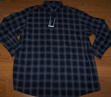 Size S Mens Long Sleeve Roundtree  Yorke Portuguese Flannel Shirt Plaid 