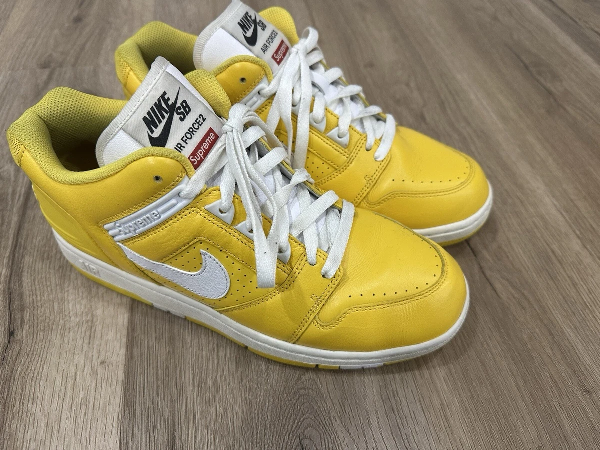 Nike Supreme x Air Force 2 Yellow | eBay