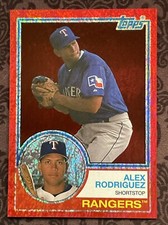 2021 Topps Archives - 1983 Topps Red Hot Foil #150 Alex Rodriguez /50