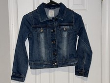 EST 1989 Children  s Place - Girl's Distressed Denim Jean Jacket Size M-7-8