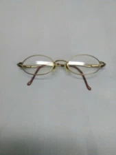 Authentic Disney Eyewear child size Marchon Eyeglasses 120 Brown Gold Flex 43-17