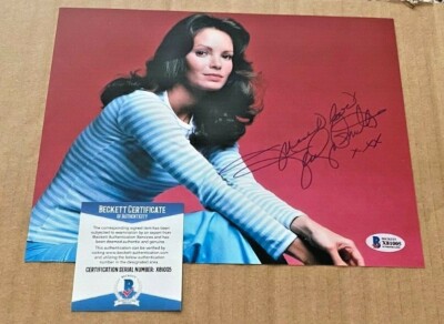 JACLYN SMITH SIGNED SEXY 8X10 PHOTO BECKETT CERTIFIED #2 CHARLIE ANGELS