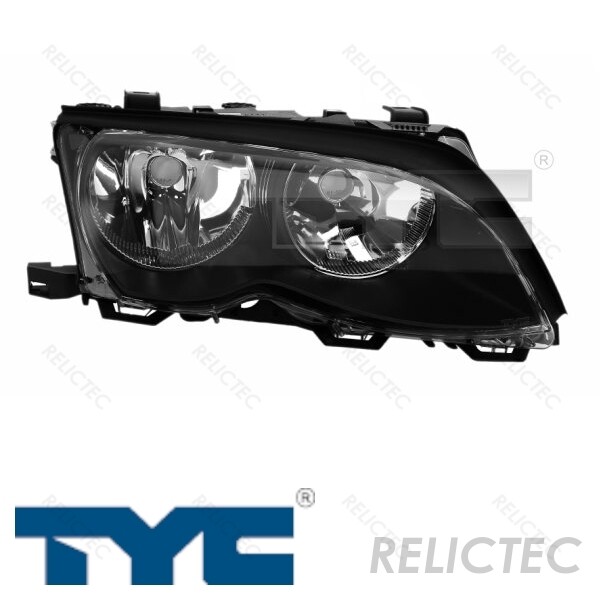 Right Headlight BMW:E46,3 63127165770 6910956 63126910956 7165770 