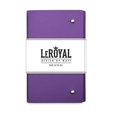 NEW WAFF Le Royal Leather Cover Notebook Journal Lined Paper 5.75" x 4" Purple