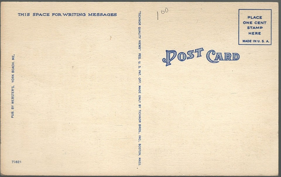 Ocean Avenue And Spiller's Resaurant York Beach Maine Postcard eBay