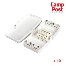 10 x Hager Ashley J803 17th Edition 3 Terminal Maintenance Free Junction Box