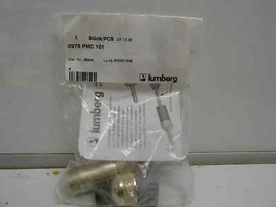 LUMBERG 0976PMC101 CONNECTOR M12 MALE 5POLE SHIELED W/THREADED JOINT NEW