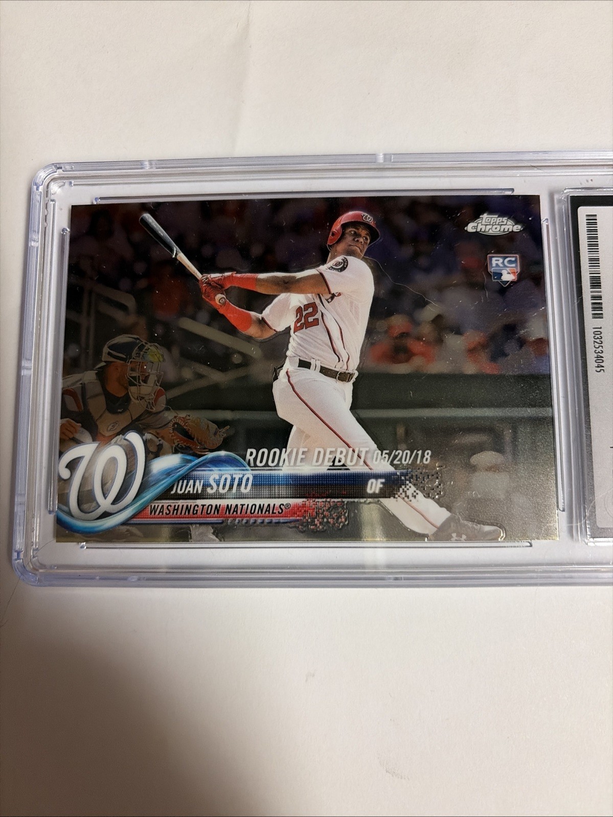 2018 Topps Chrome Update - Rookie Debut Juan Soto #HMT98 CSG 10 NATIONALS!! view 5