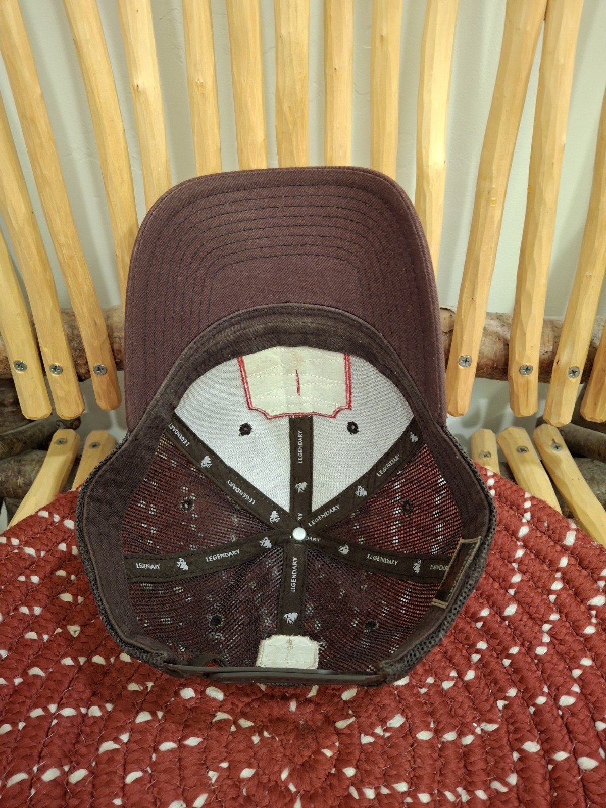 STINKY'S BUCK LURE Hat Snapback Cap Mesh Back Legendary Original Deer Gear Brown