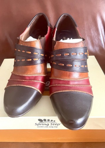 Spring Step Women's Wondrous Black Multi Color Booties 9 M - Picture 3 of 9
