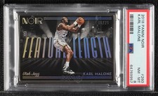 2018-19 Panini Noir Feature Length 6/25 Karl Malone #260 PSA 8 HOF 09an