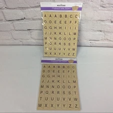 Chipboard Scrabble Like Letter Stickers 2 Packs 224 Stickers Total Arts Crafts