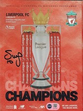 SADIO MANE LFC V CHELSEA CHAMPIONS 2019/20 SIGNED PROGRAMME (ACG CERT AG18798)