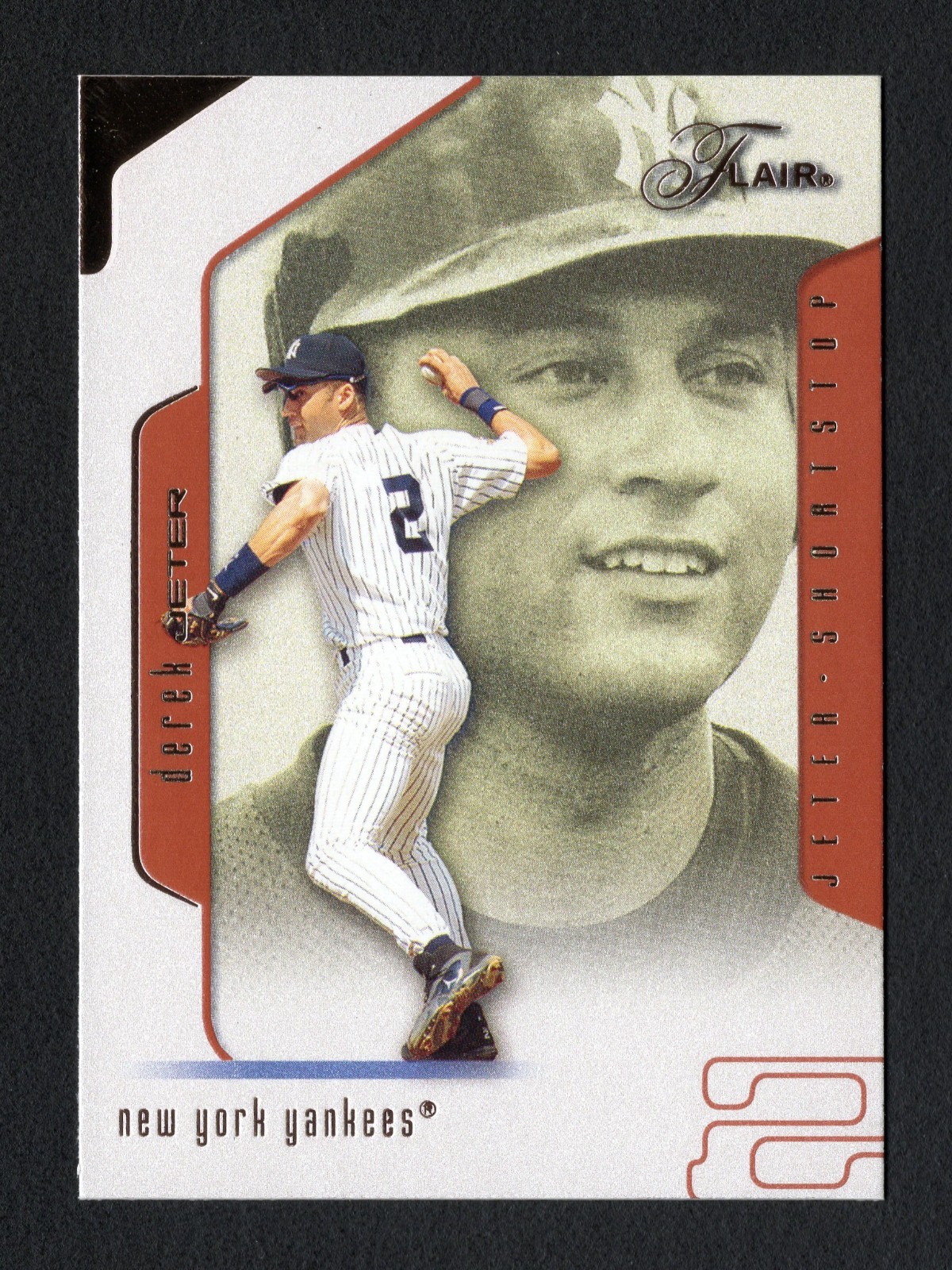 2002 Flair Derek Jeter #2 New York Yankees