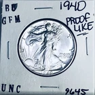 1940 BU GEM LIBERTY WALKING SILVER HALF UNC MS+++ U.S. MINT RARE COIN 9645