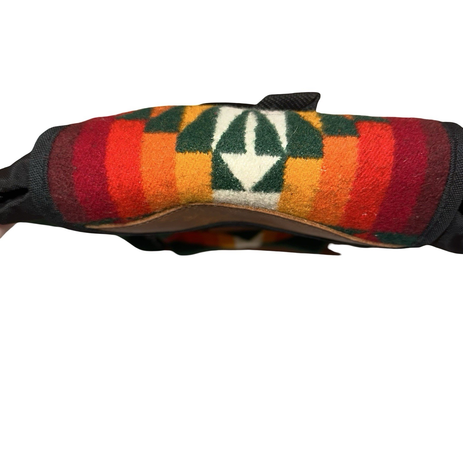 Pendleton Vintage 90s Wool Leather Mini Backpack … - image 7