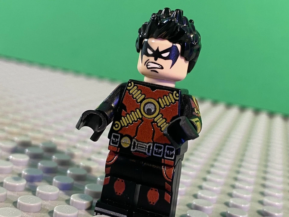 Ladrillo Personalizado Tim Drake Robin Rojo, ¡Rara Minifigura Coleccionable! ¡NUEVO! DC Comics Foto 3 de 4