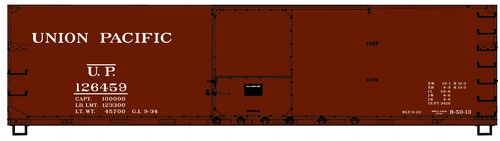 Accurail 46132 HO Union Pacific 40' Doble Funda USRA Madera Boxcar Kit | Zustand: New