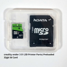 creality ender 3 S1 3D Printer Parts Preloaded 32gb Sd Card