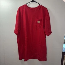 Carhartt Red Pocket T-Shirt Loose Fit XL