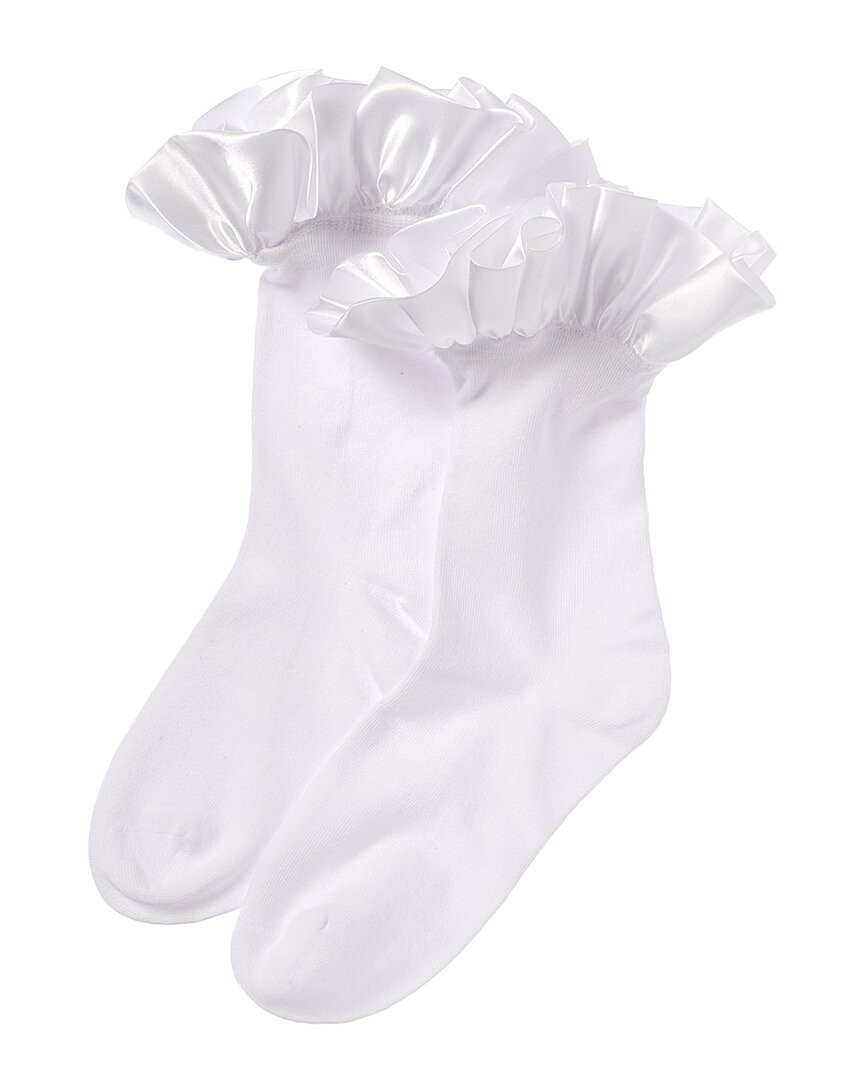Носки с оборками Jungle Amelia на высоком каблуке Женские белые Os 4390₽