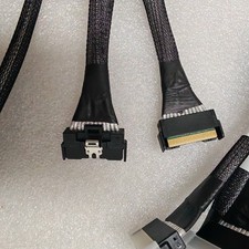 MCIO 8X to MCIO 8X straight head to straight head PCIe 5.0 high-speed data cable