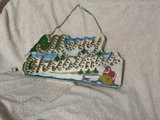 Vintage Holiday Glow Sign- Merry Christmas