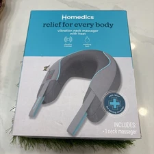 Homedics Therapy Vibration Neck Massager With Soothing Heat .  Wall Plug NIB