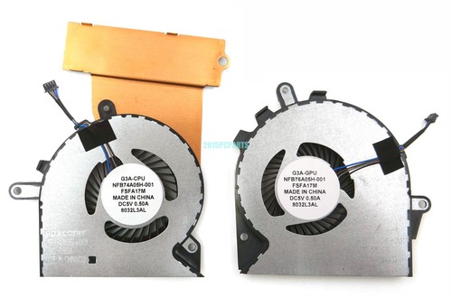 New for HP OMEN 15-CE 17-AN G3A-CPU G3A-GPU Cooling Fans 929455-001 929456-001 - 第 1/2 張圖片