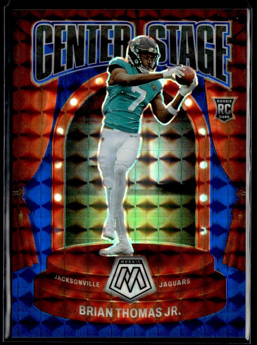 2024 Panini Mosaic Center Stage Blue Brian Thomas Jr RC /99 Jacksonville Jaguars