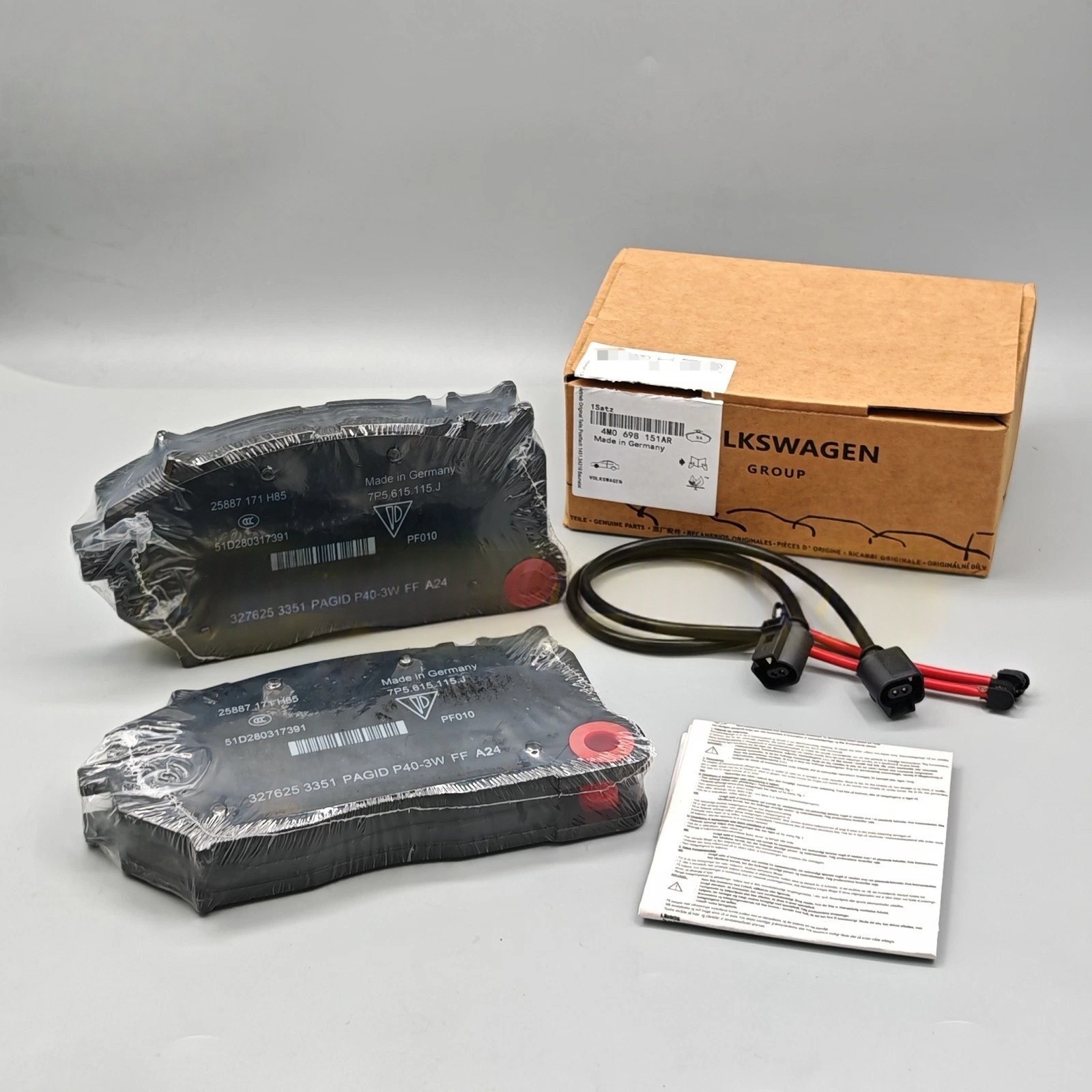 For Lamborghini Urus Front Brake Pads Set with Sensors 4M0698151BP US