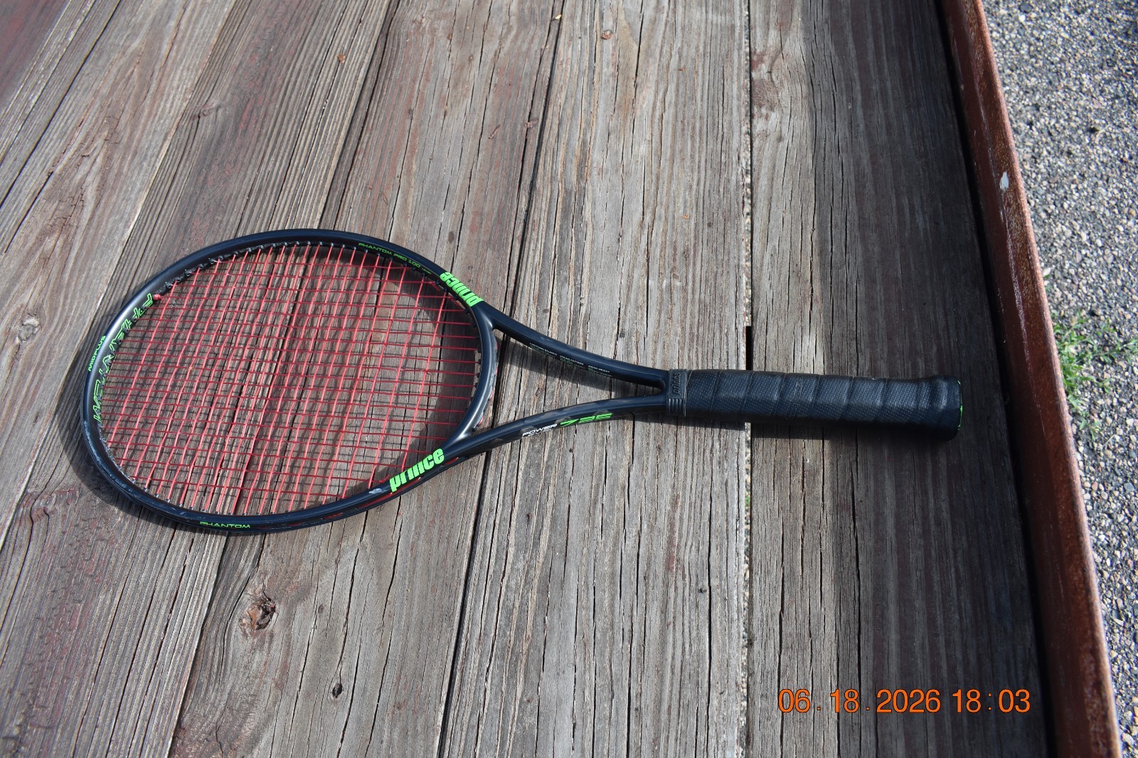 VGC PRINCE TEXTREME PHANTOM PRO 100 18x20 PL725 TENNIS RACQUET,  320g ,  4 5/8"