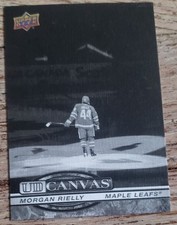 2025-26 UD Series 2 Morgan Rielly UD Canvas Black & White C138 Maple Leafs