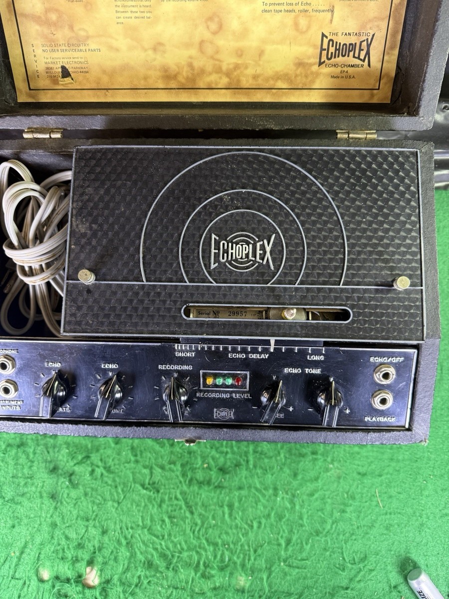 Vintage Maestro Echoplex EP-4 Tape Echo Delay w/ Footswitch /Tape