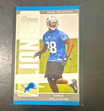 Topps 2005 Bowman Mike Williams Rookie Base Set #154 Detroit Lions NFL Card. rookie card picture