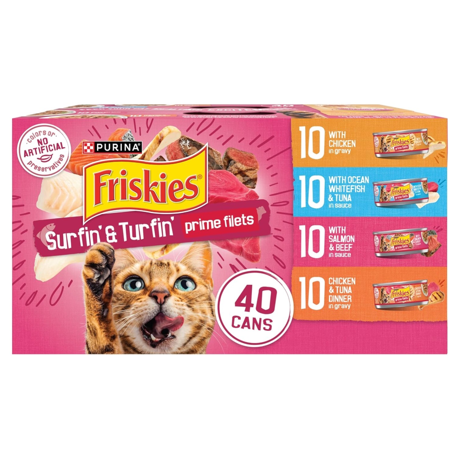 Purina Gravy Wet Cat Food Variety Pack, Surfin&rsquo; and Turfin