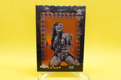 2025 Topps Chrome WWE X Cactus Jack Fames Phantoms Kairi Sane Orange /25